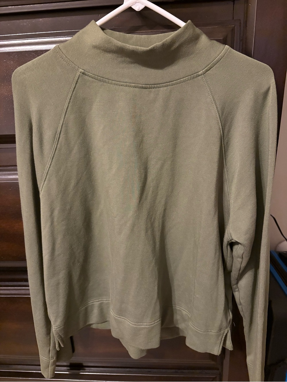 GAP Olive Mock Neck Pullover Sweater